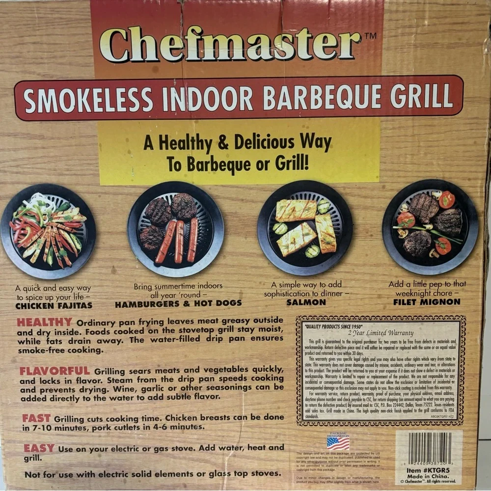 ChefMaster indoor smokeless